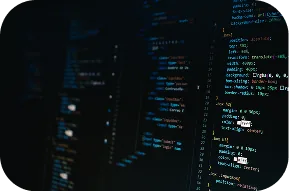 Screen showing source code